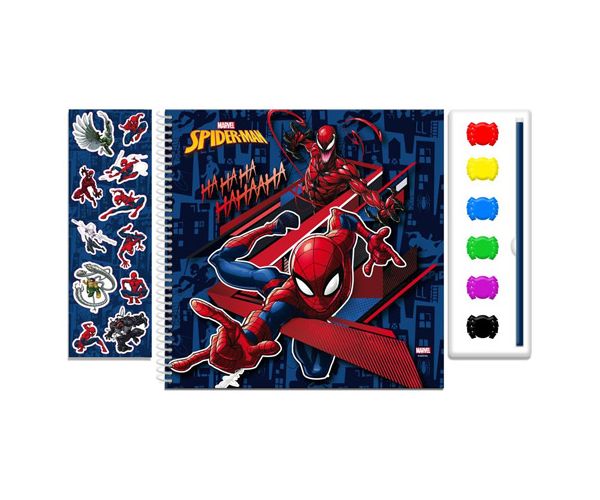 Marvel: Pókember színező füzet vízfestékkel és matricákkal