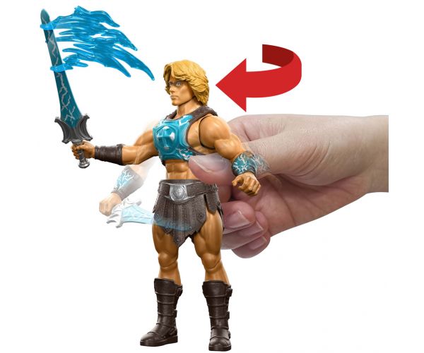 Masters of the Universe: Az univerzum védelmezői He-Man akciófigura Power Sword karddal 14cm - Mattel