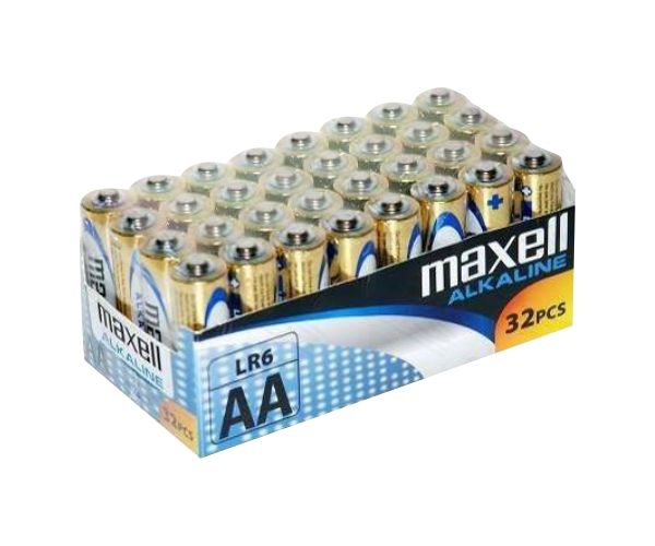 Maxell: Alkáli ceruzaelem 1.5V AA LR6 32db fóliás csomagolásban