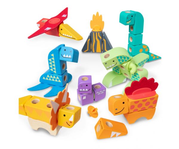 Melissa & Doug Blockables Dinoszauruszos építőjáték 69db-os