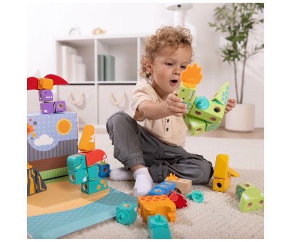 Melissa & Doug Blockables Dinoszauruszos építőjáték 69db-os