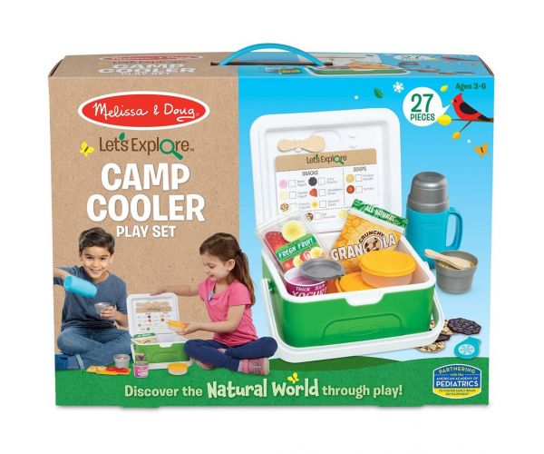 Melissa & Doug: Hűtőtáska ételekkel és kiegészítőkkel játékszett