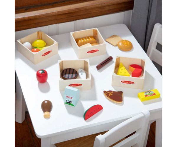 Melissa&Doug: Élelmiszerek ládákban fa játékszett - Spin Master