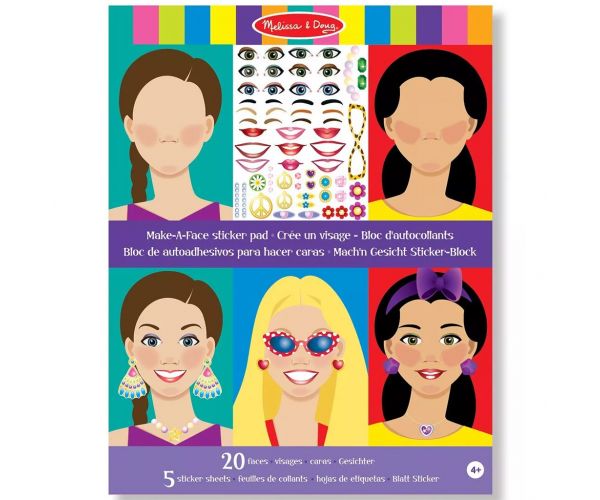 Melissa & Doug: Készíts arcot matricás kreatív szett