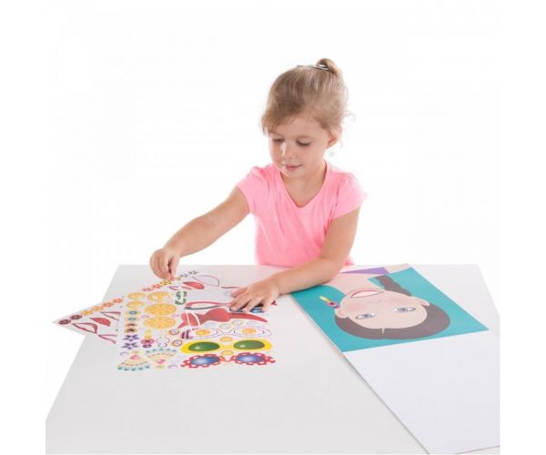 Melissa & Doug: Készíts arcot matricás kreatív szett