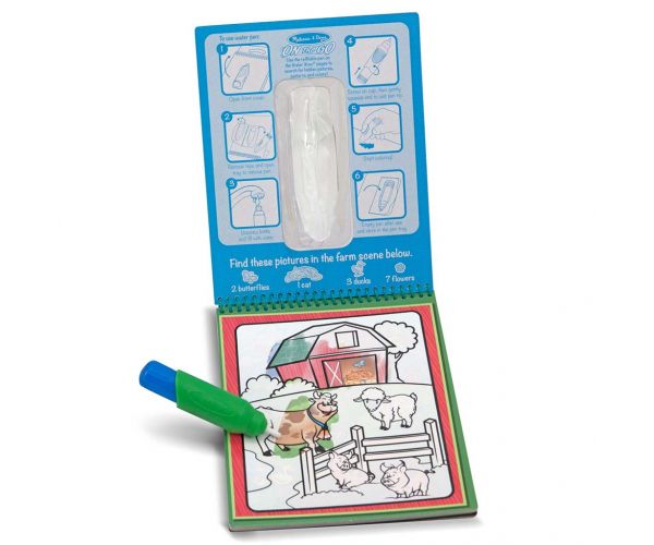 Melissa&Doug: Water WOW! Rajzolás vízzel - Állatok – Spin Master