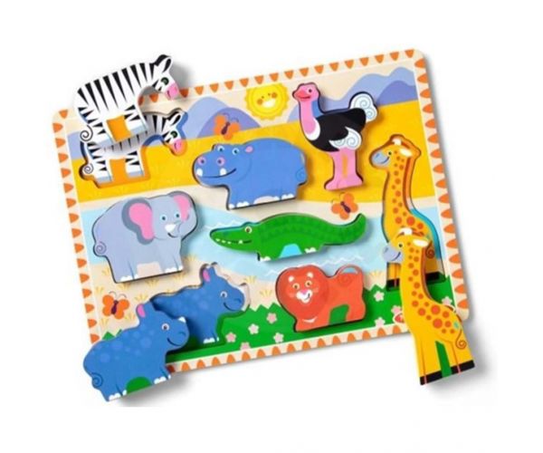 Melissa&Doug: Állatos kirakó - Szafari - Spin Master
