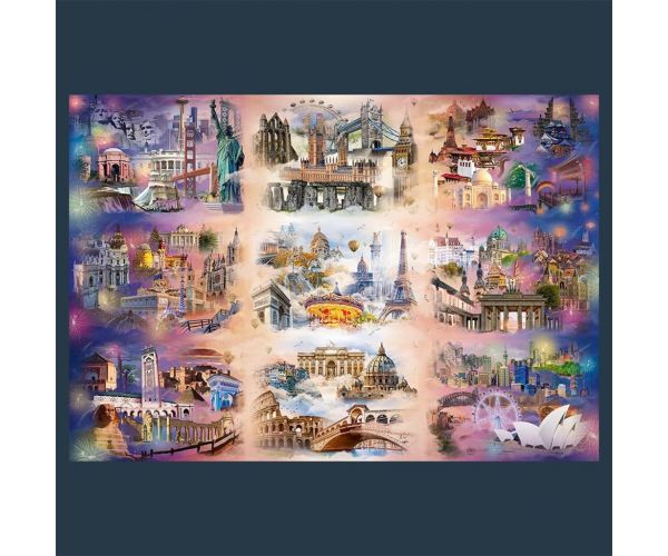 Városok a felhők között 13500db-os UFT puzzle - Trefl