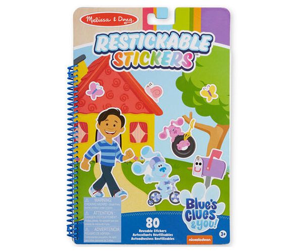 Melissa & Doug: Azúrkék újrahasználható matricás füzet