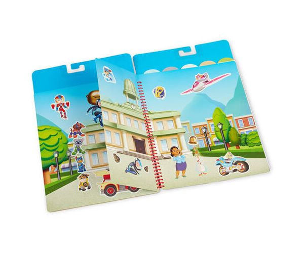 Melissa & Doug: Mancs őrjárat Kaland-öböl újrahasználható matricás füzet