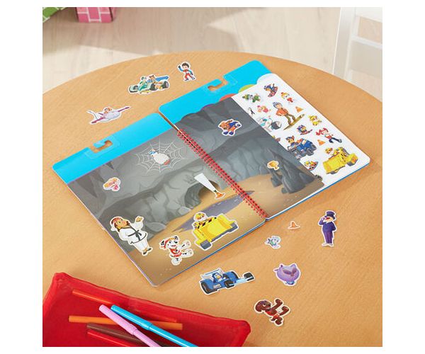 Melissa & Doug: Mancs őrjárat Klasszikus küldetés újrahasználható matricás füzet