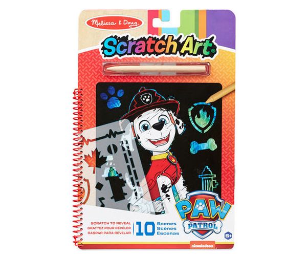 Melissa & Doug: Mancs őrjárat Marshall képkarc kreatív játék