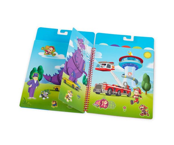 Melissa & Doug: Mancs őrjárat Ultimate Rescue újrahasználható matricás füzet