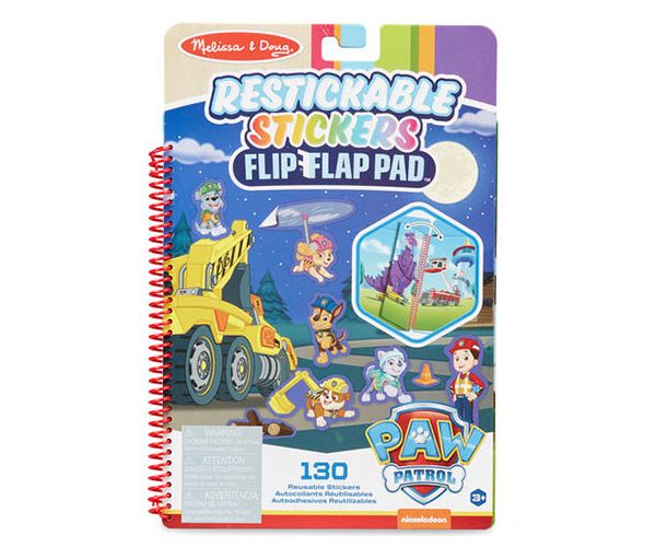 Melissa & Doug: Mancs őrjárat Ultimate Rescue újrahasználható matricás füzet