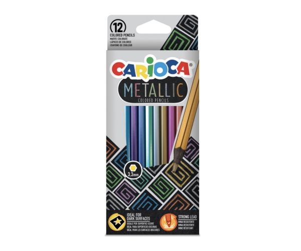 Metallic 12db-os színes ceruza szett - Carioca