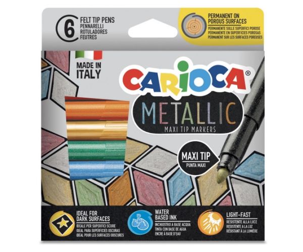 Metallic MaxiTip 6db-os filctoll szett - Carioca