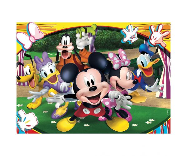 Mickey egér 2 az 1-ben 48db-os puzzle és színező 35x25cm - Lisciani