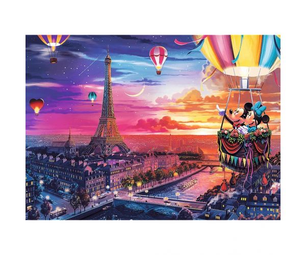 Mickey és Minnie Párizsban 1000db-os Prémium plus quality puzzle - Trefl