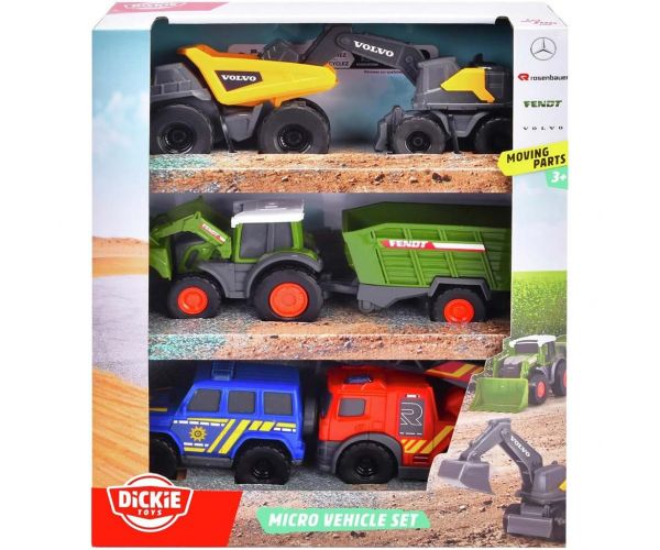 Micro City 5db-os nyitható kisautó szett - Dickie Toys