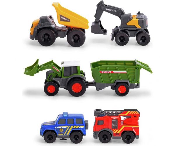 Micro City 5db-os nyitható kisautó szett - Dickie Toys
