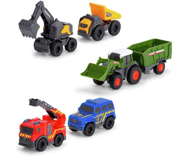 Micro City 5db-os nyitható kisautó szett - Dickie Toys