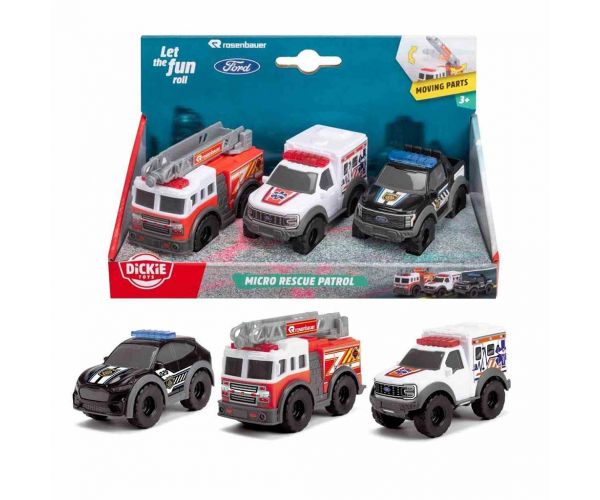 Mikro mentő járművek többféle változatban 1/64 - Dickie Toys