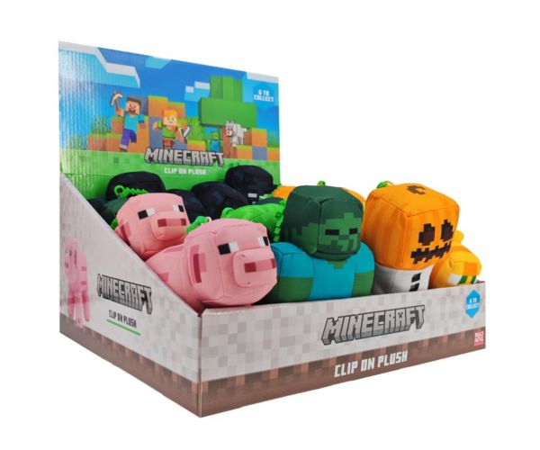 Minecraft 13cm-es plüss figurák több változatban 1db
