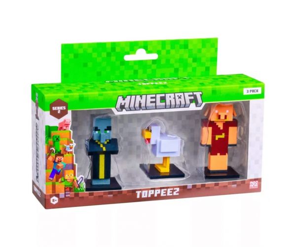 Minecraft 3D Toppeez 2. széria 3 db-os figurakészlet többféle - 1db