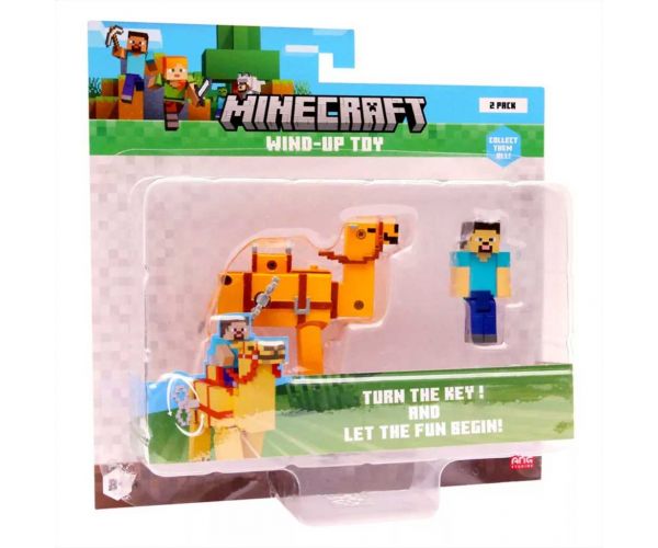 Minecraft 3D figura felhúzható állattal 2. sorozat többféle változatban 1db