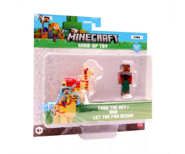 Minecraft 3D figura felhúzható állattal 2. sorozat többféle változatban 1db