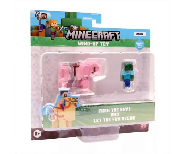 Minecraft 3D figura felhúzható állattal 2. sorozat többféle változatban 1db