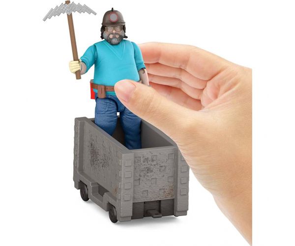 Minecraft A Film - Steve és a bányakocsi játékszett - Mattel