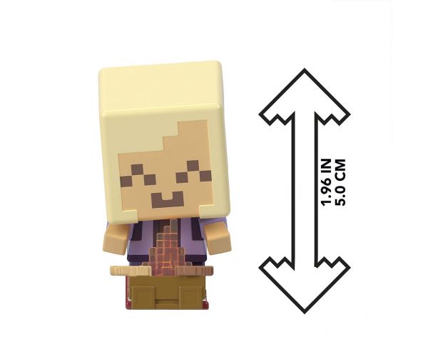 Minecraft: Reveal Aranyszőke Hajós minifigura sárga kard alakú tárolóban - Mattel