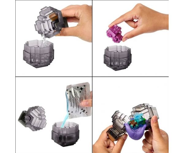 Minecraft Reveal minifigura szürke dobozban - Mattel