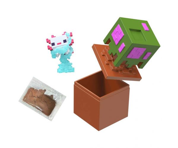 Minecraft Reveal minifigura tárolóban - Tölgyfa - Mattel