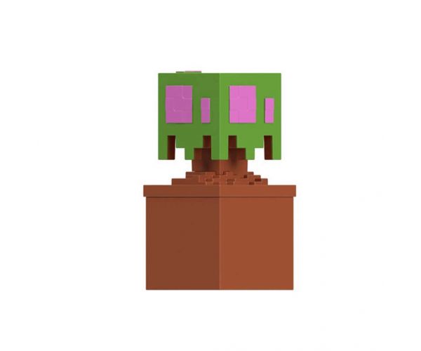 Minecraft Reveal minifigura tárolóban - Tölgyfa - Mattel