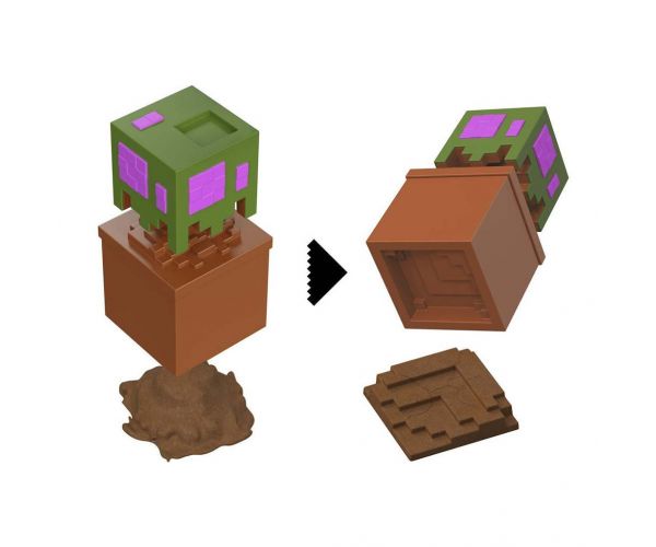 Minecraft Reveal minifigura tárolóban - Tölgyfa - Mattel