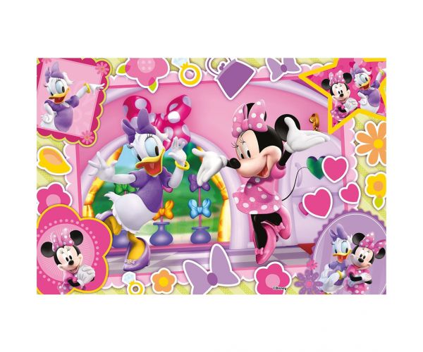 Minnie egér 2 az 1-ben 60db-os puzzle és színező 50x35cm - Lisciani