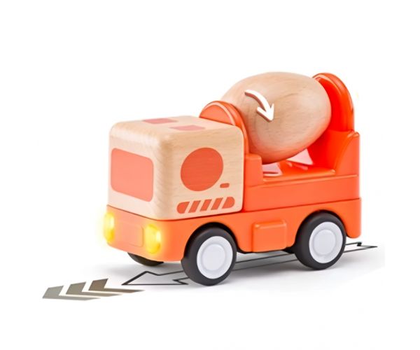 Fa mixerkocsi fénnyel és hanggal - Woddyland