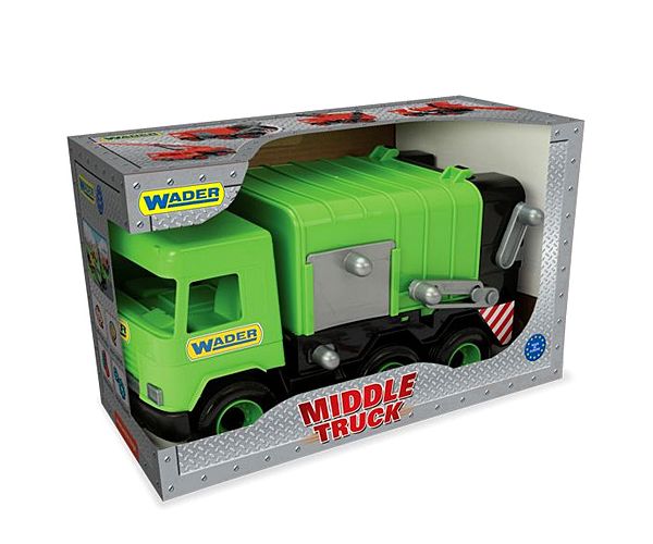 Middle Truck: Kukás autó 43cm zöld - Wader