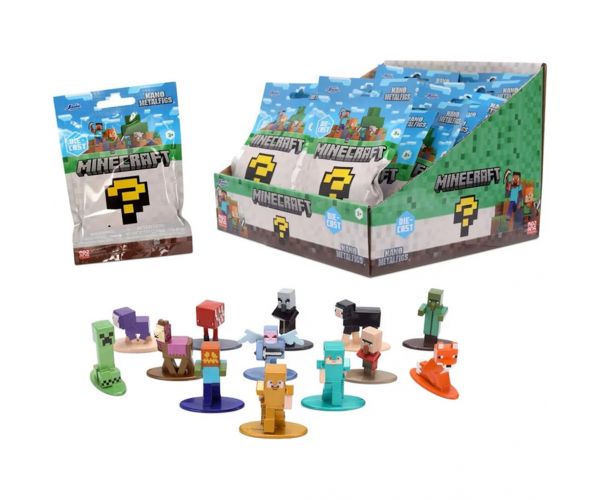 Minecraft: Nano Metalfigs fém meglepetés figura, többféle, 1 db - Jada Toys