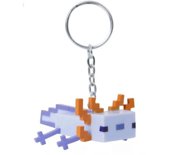 Minecraft meglepetés figura kulcstartó, 13 cm, 2. sorozat - 1db