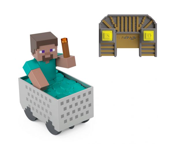 Minecraft RC távirányítós bányakocsi Steve figurával – Mattel