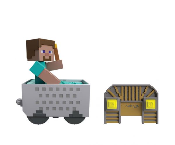 Minecraft RC távirányítós bányakocsi Steve figurával – Mattel