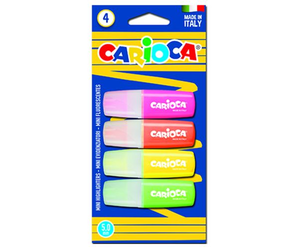 Színes mini szövegkiemelő szett 4db-os - Carioca