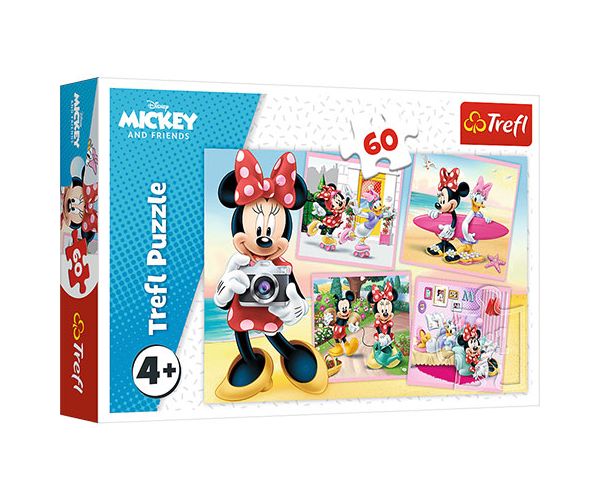 Minnie egér: Bájos Minnie puzzle 60db-os - Trefl