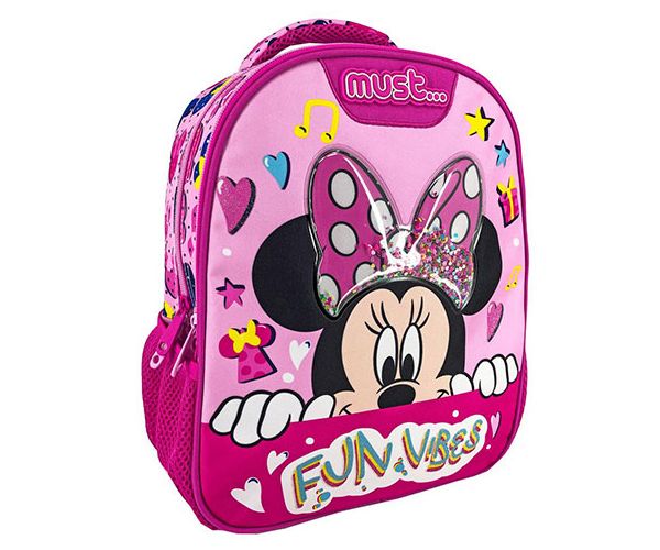 Minnie egér Fun Vibes 3D mintás ovis hátizsák 27x10x31cm