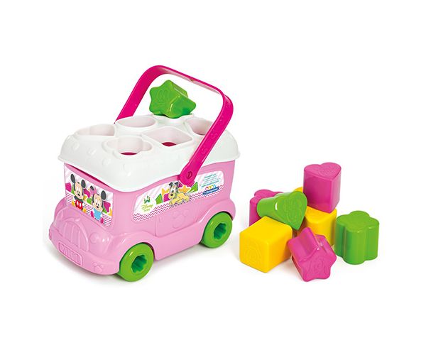 Minnie egér formnaválogató busz készségfejlesztő játék - Clementoni