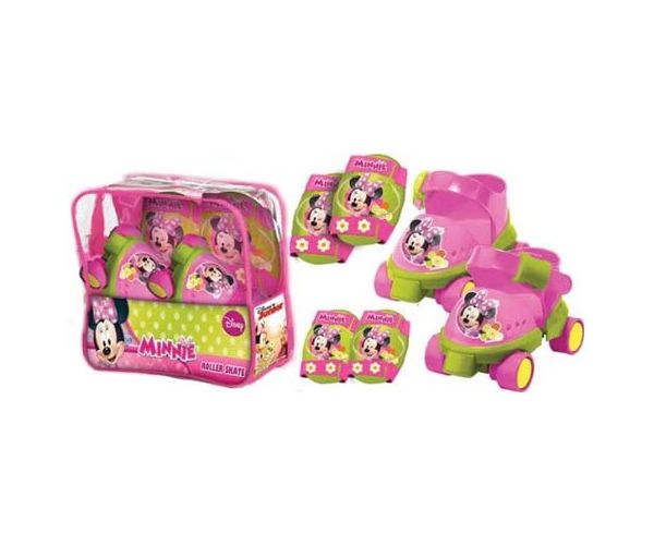 Minnie egér görkorcsolya védőfelszereléssel 22-29 méretben - Mondo Toys