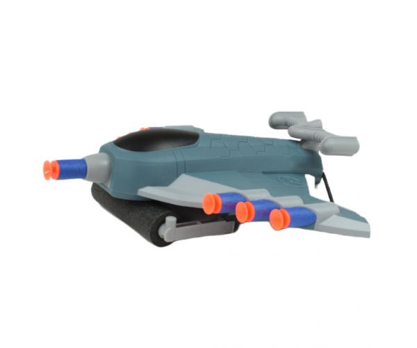 Missile Hand: Repülőgép formájú szivacslövő fegyver lövedékkel és célokkal 23cm